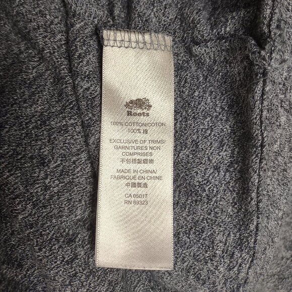 Roots Canada gray Banff National park crew neck pullover t-shirt ladies Small - Picture 9 of 9